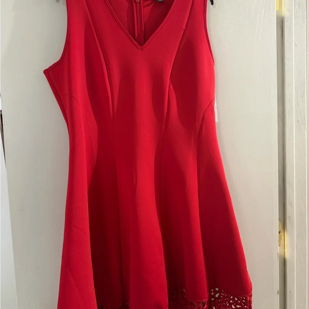dressbarn Vibrant Red Mini Dress - Picture 1 of 4